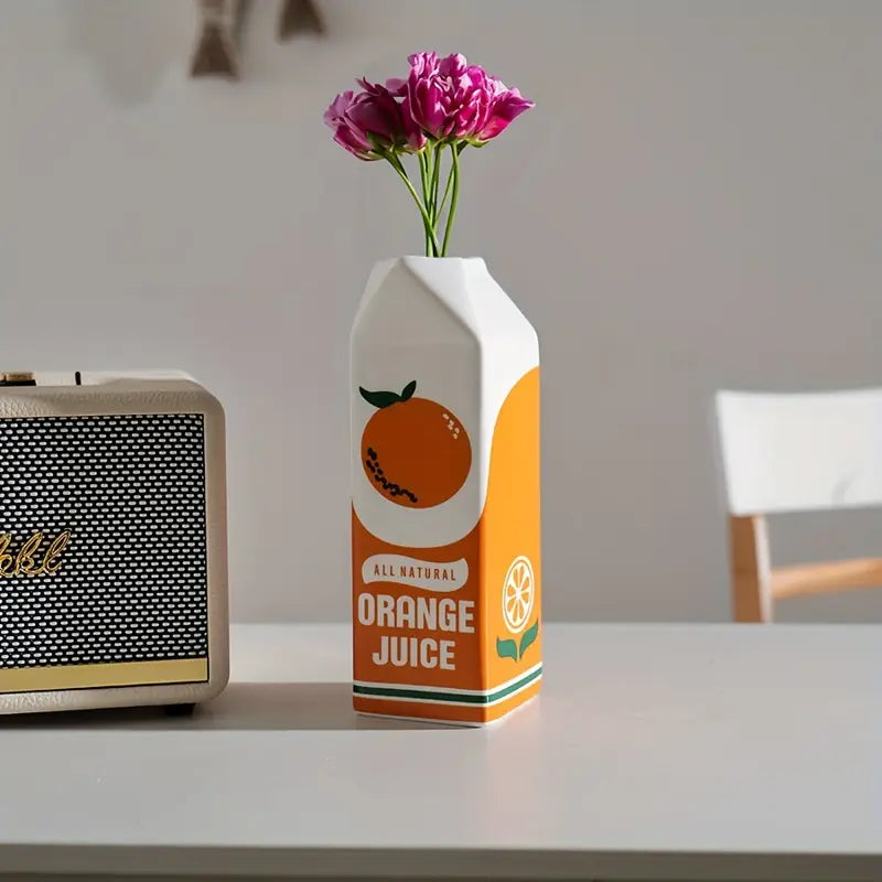 Mid Century Style Orange Juice Vase